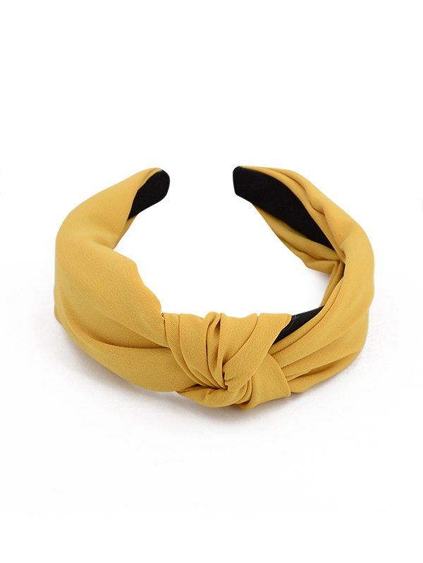 

Simple Design Wide Headband, Yellow
