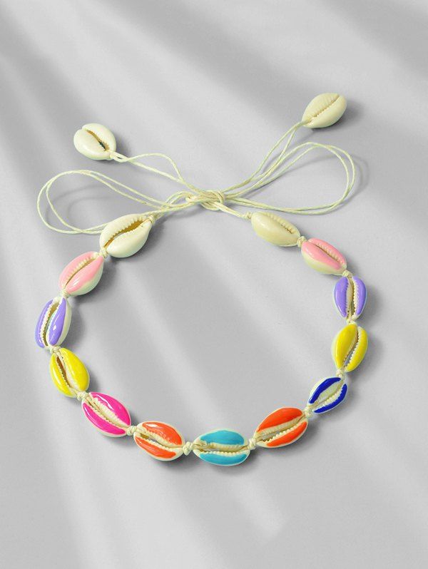 

Shell Rope Beach Necklace, Multi