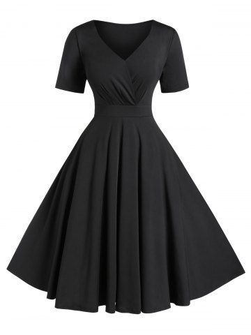 black and white gown plus size