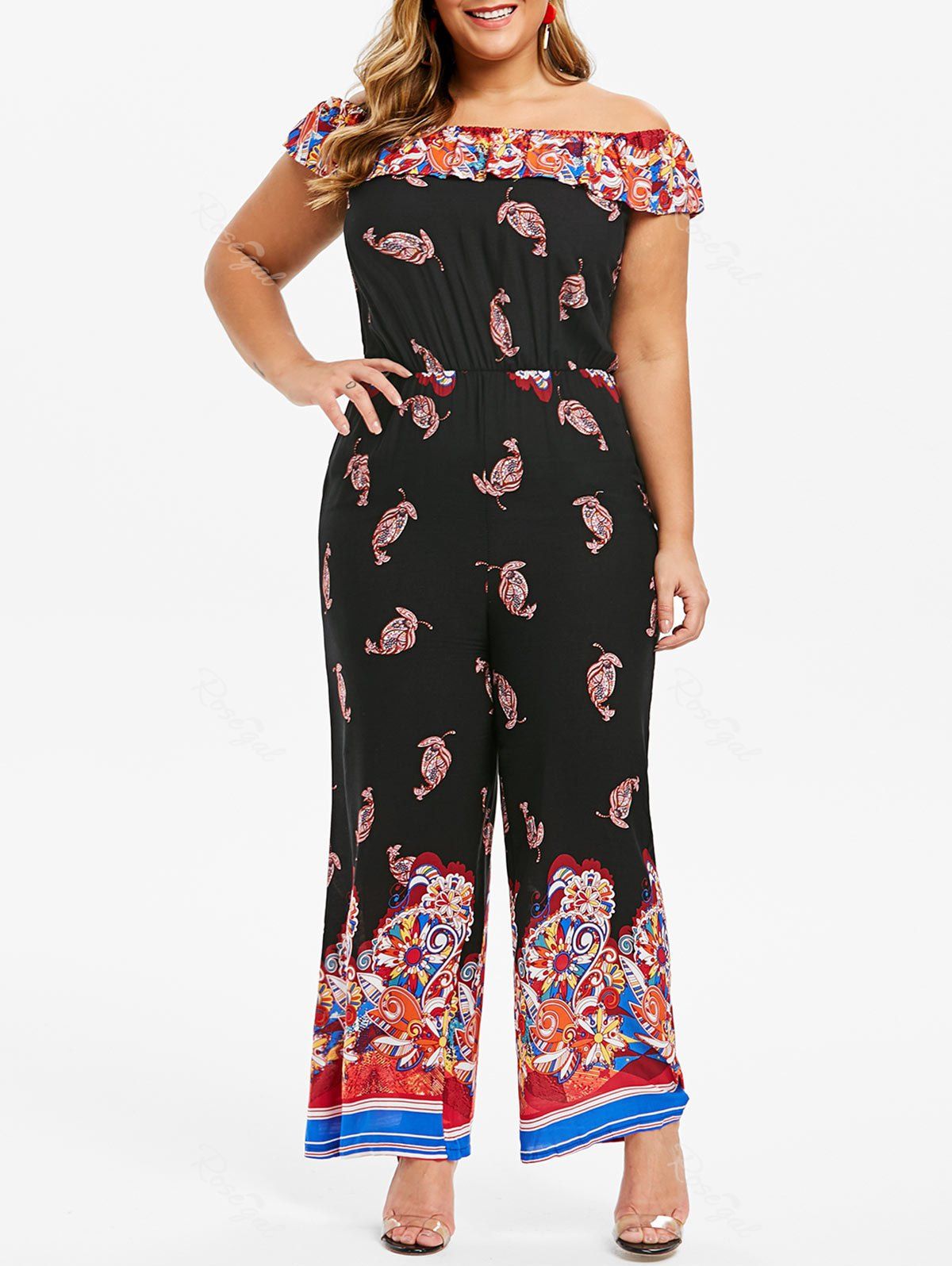 plus size palazzo jumpsuit