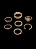Seven-piece Rhinestone Sun Ring Suit -  