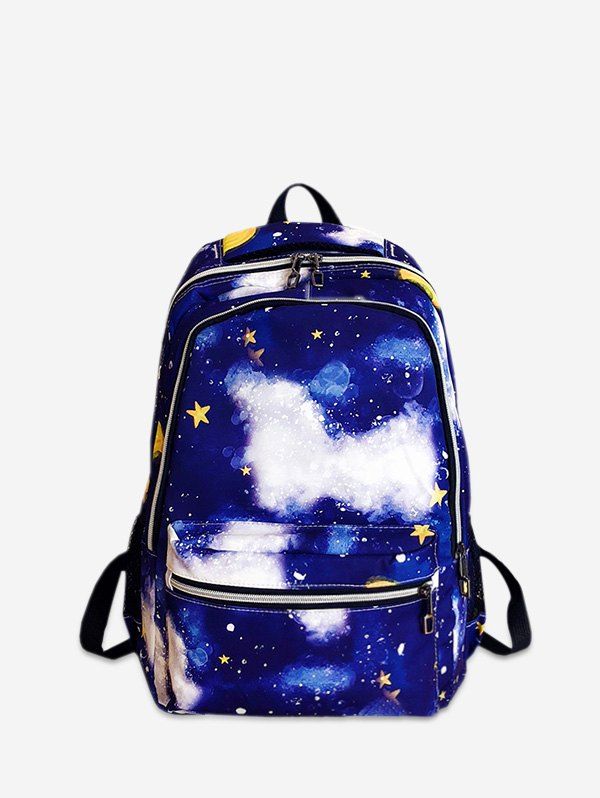 

Galaxy Printed Casual Backpack, Cobalt blue
