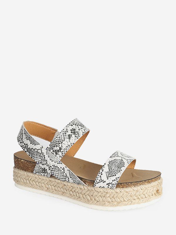 

Slip On Rome Platform Espadrille Sandals, Green snake