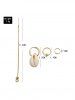 4Pcs Hoop Cowrie Shell Ear Thread Earrings Set -  