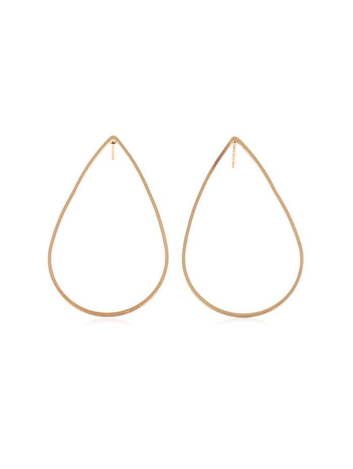 

Alloy Waterdrop Earrings, Gold