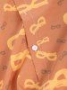 Halloween Eye Mask Print Long Sleeve Button Up Shirt -  