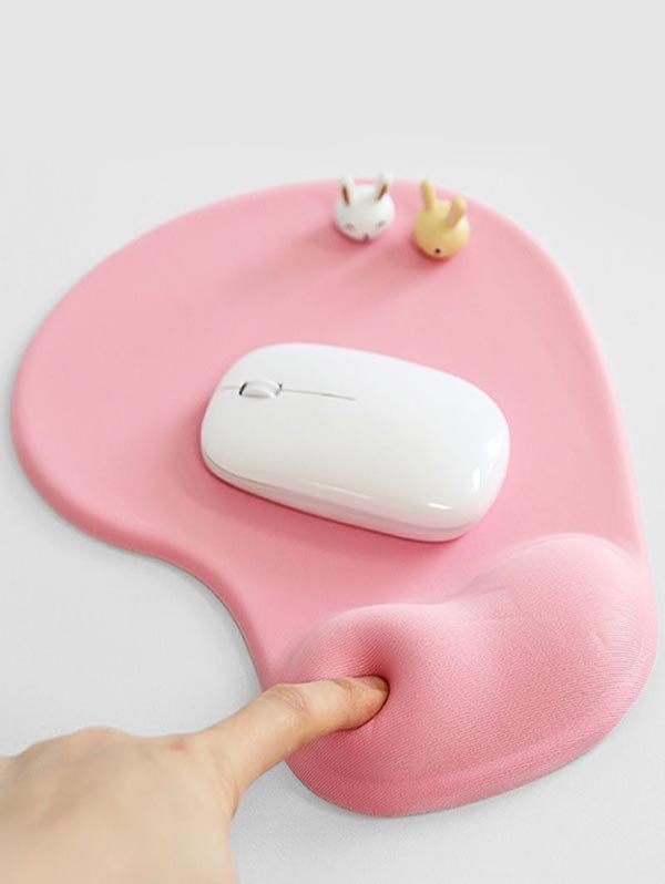 

Silicone Mouse Pad with Wrist Rest, Rose