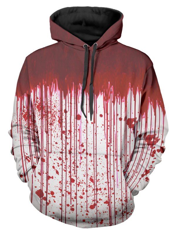 halloween wolf print hoodie