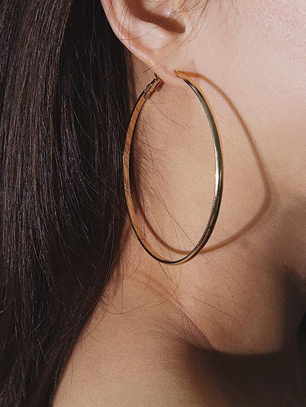 

4Pairs Brief Circle Hoop Earrings Set, Multi-a