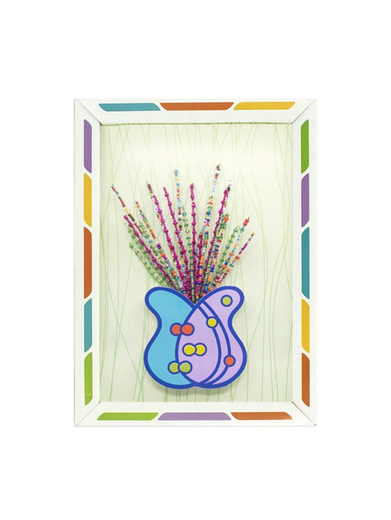 

Handmade DIY Kit 3D Frame Cartoon Button Bouquet, Multi-d