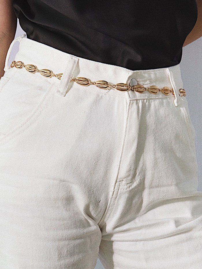 

Simple Alloy Shell Waist Chain, Gold