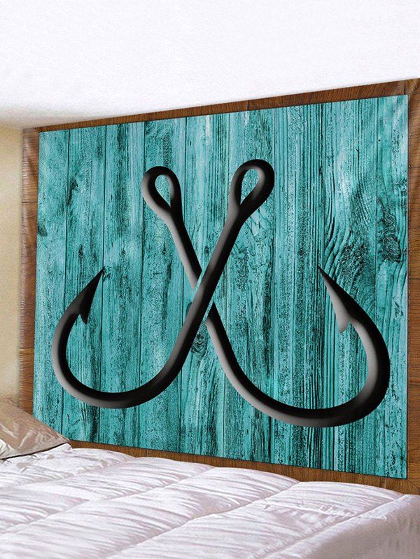 

Wooden Board Hook Print Tapestry Wall Hanging Art Decoration, Multi