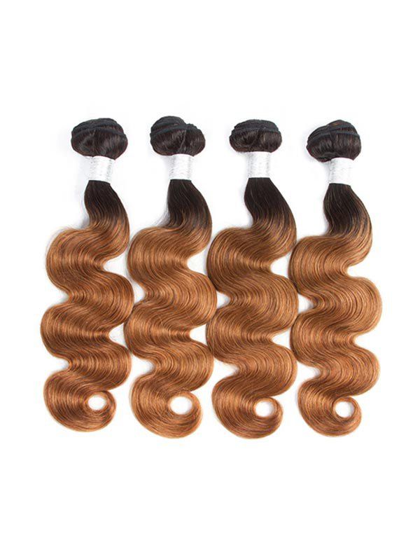 Human Remy Body Wave Ombre Hair Weft