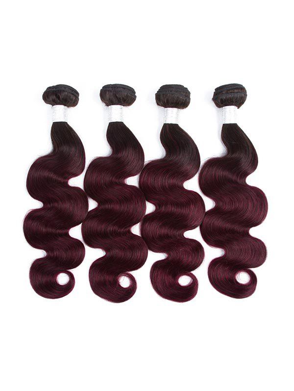 Human Remy Body Wave Ombre Hair Weft