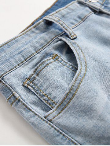 

Ripped Destroyed Decoration Casual Jeans, Denim blue