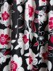Plus Size Floral Tunic Peplum T-shirt -  