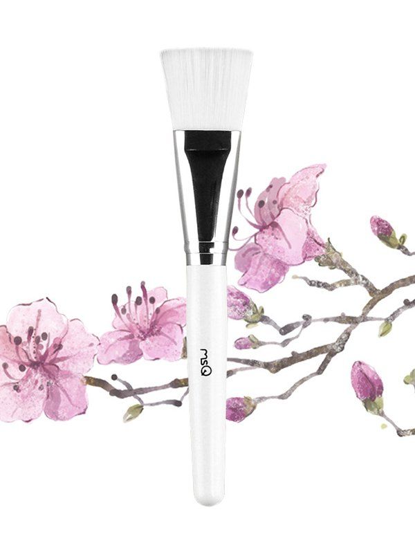

Flat Toe Facial Mask Brush, Milk white