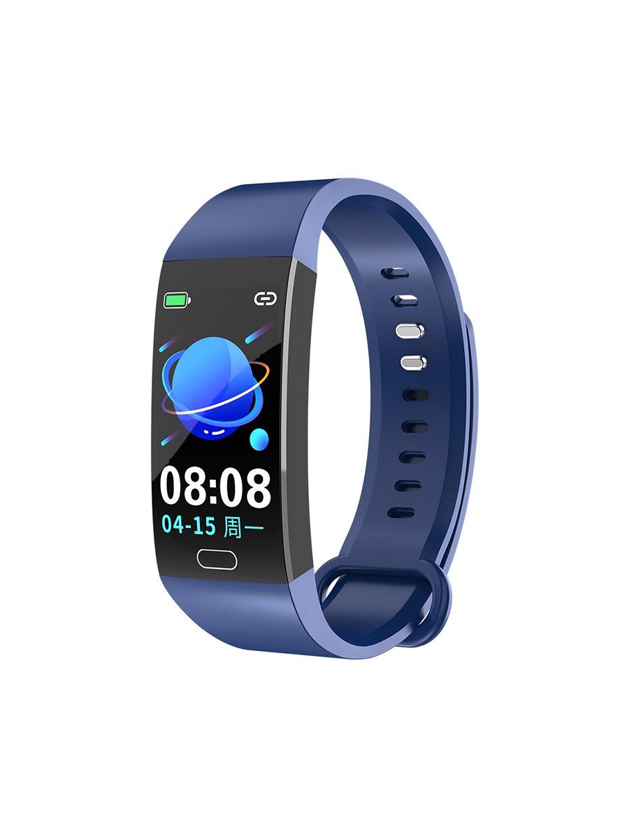 

1.14 Inch Touch Screen Waterproof Heart Rate Smart Sports Bracelet, Denim dark blue