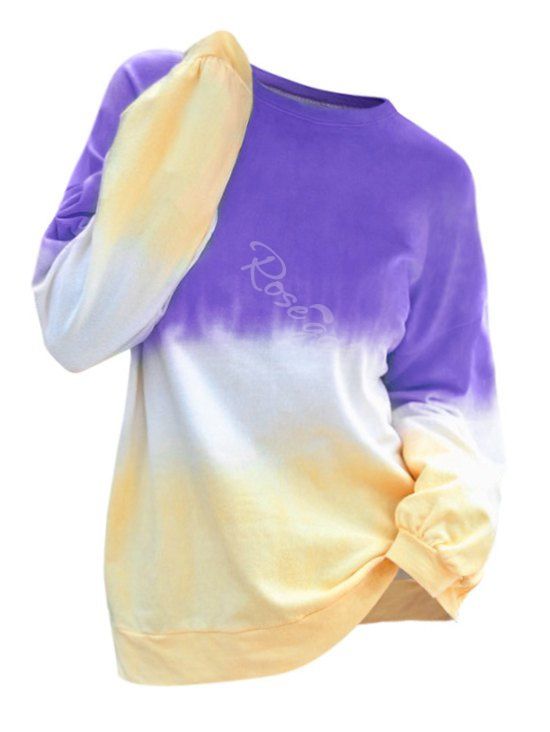 

Plus Size Tie Dye Tee, Purple