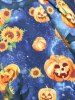 Halloween Sunflower Pumpkin Lace Up Cami Dress -  