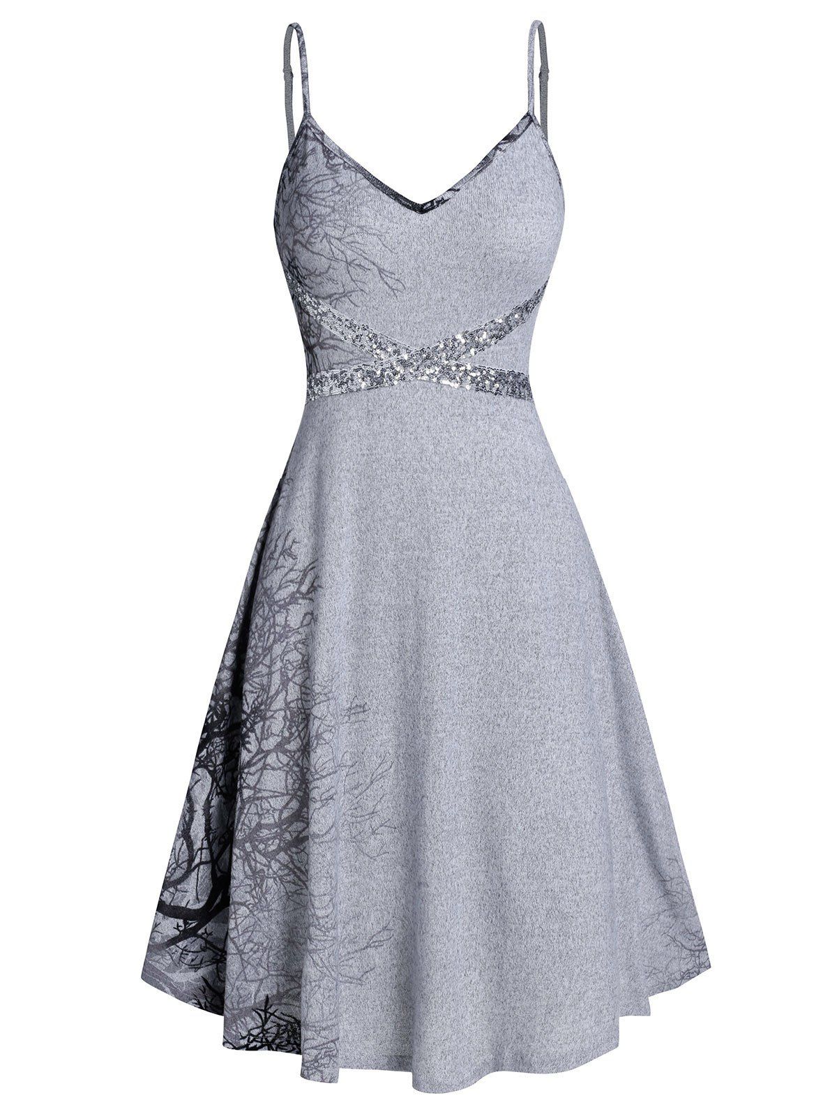 spaghetti sleeve dress