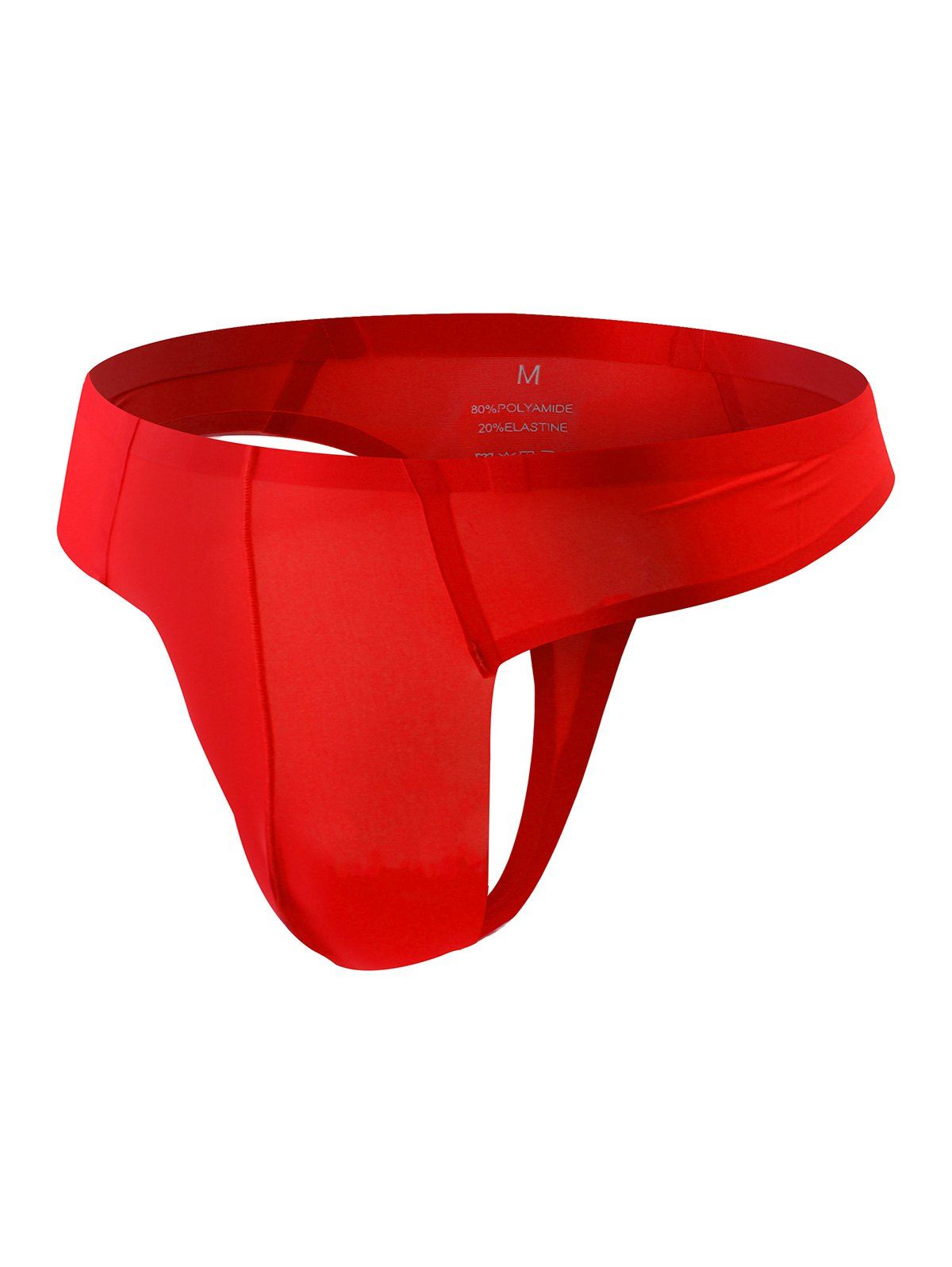 

Sexy Plain Seamless High Rise Thongs, Red