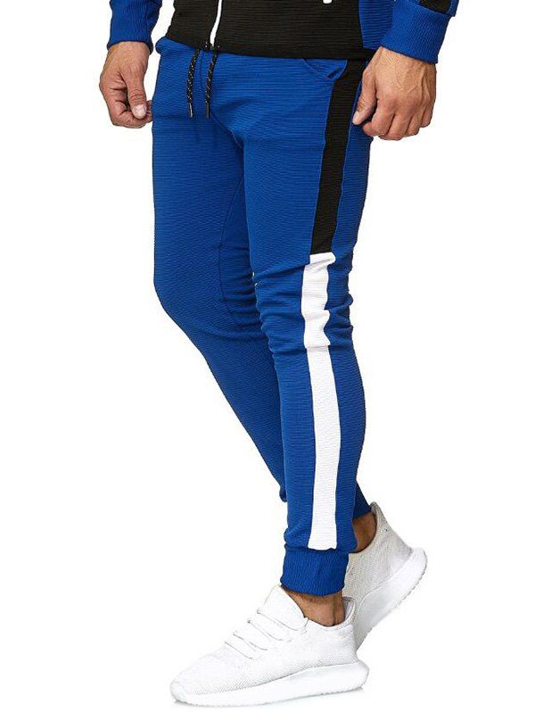 

Color Block Leisure Jogger Pants, Blue