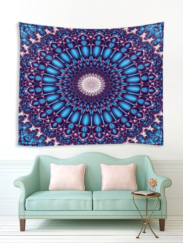 

Kaleidoscope Printed Tapestry Wall Hanging Art Decoration, Multi-a