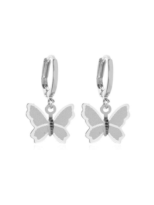 

Sweet Butterfly Clip Earrings, Silver