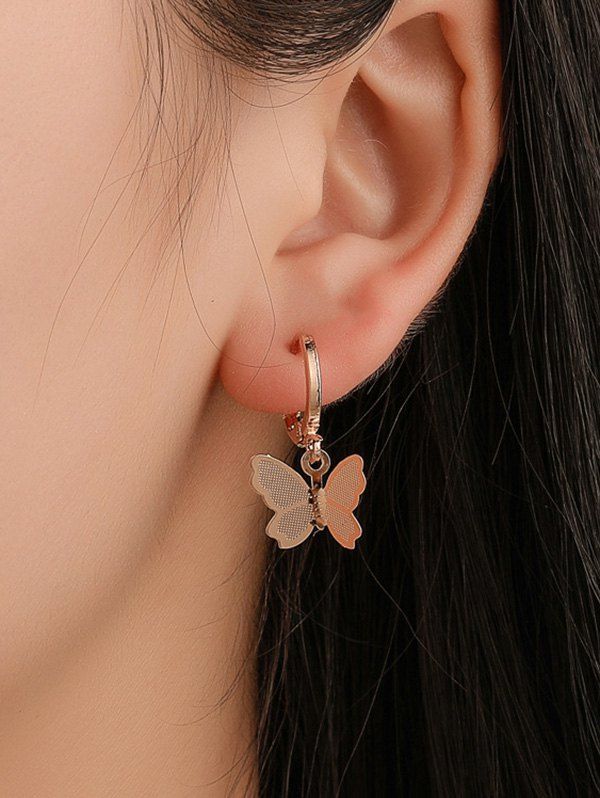 

Sweet Butterfly Clip Earrings, Gold