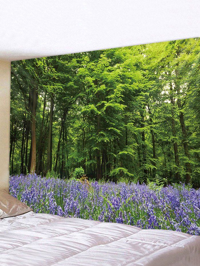 

3D Forest Lavender Pattern Print Tapestry, Multi