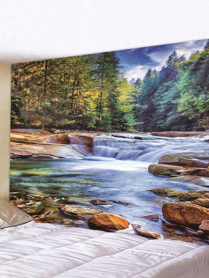 

Forest Stream Printed Tapestry Wall Hanging Art Decor, Multi