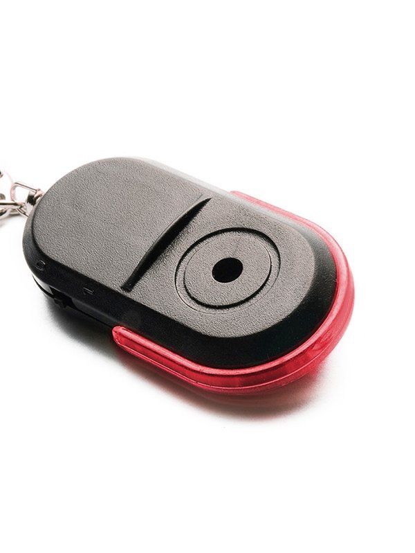 

Mini Anti-Lost Alarm Key Finder Locator Keychain Whistle Sound With LED Light, Red