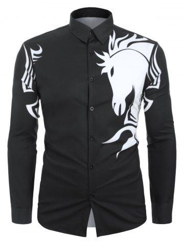 camisas con estampados de caballos