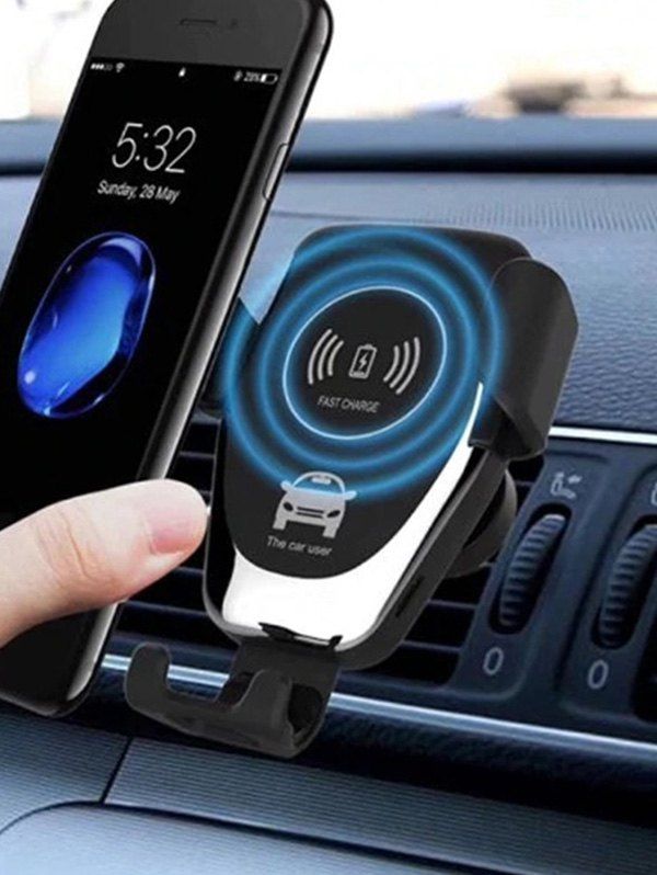 

Universal Wireless Fast Charging Car Charger Air Vent Phone Holder, Black