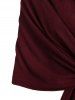 Asymmetrical Knitted V Neck Cape -  