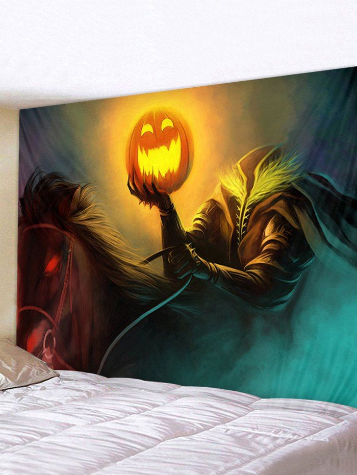 

Halloween Pumpkin Knight Print Tapestry Wall Hanging Art Decoration, Multi