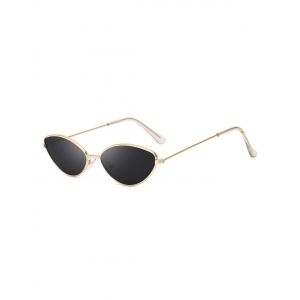 

Metal Small Catty Eye Anti UV Sunglasses, Black