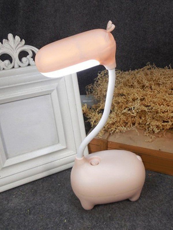 

Child Eye Protection Cartoon LED USB Charging Desk Night Light, Deep peach
