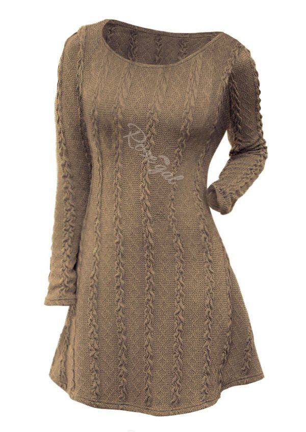 plus size mini sweater dress