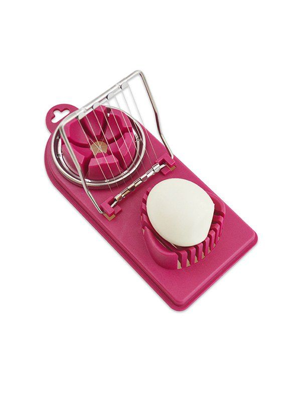 

Kitchen Tool Multi-functional Boiled Egg Cutter, Lava red