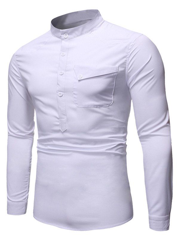 

Pocket Long Sleeve T-Shirt, White