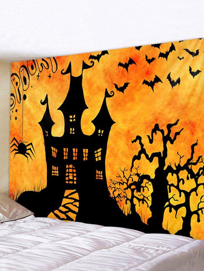 

Halloween Night Castle Print Tapestry Wall Hanging Art Decoration, Multi