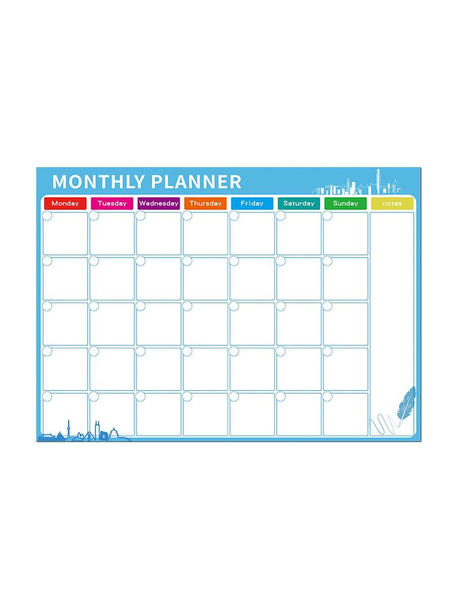 

Creative Mobile Magnetic Schedule Calendar Pet Refrigerator Stickers, Multi-e