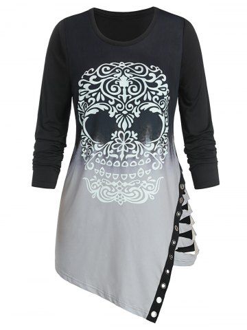 plus size distressed t shirt dress