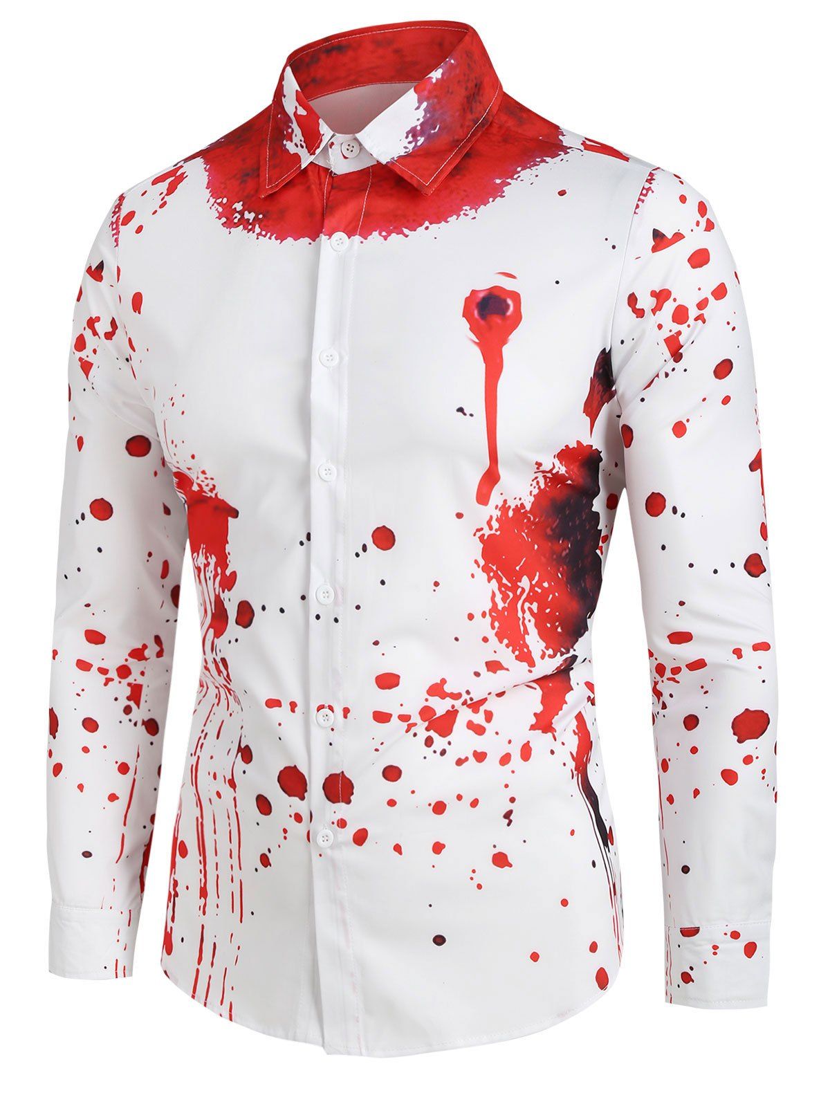 halloween 3 button up shirt