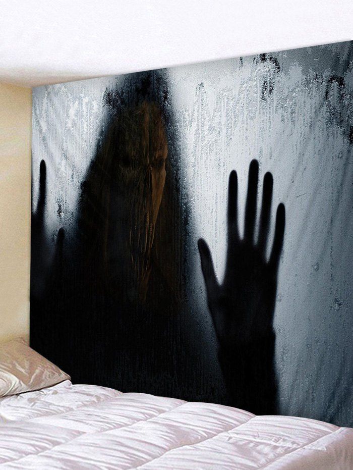 

Halloween Ghost Printed Pattern Tapestry, Black