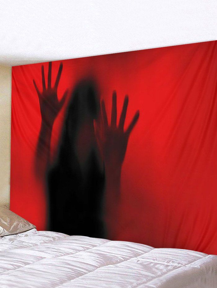

Halloween Ghost Printed Tapestry Wall Hanging Art Decoration, Red