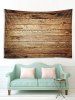 Vintage Wood Printed Pattern Tapestry -  