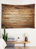 Vintage Wood Printed Pattern Tapestry -  
